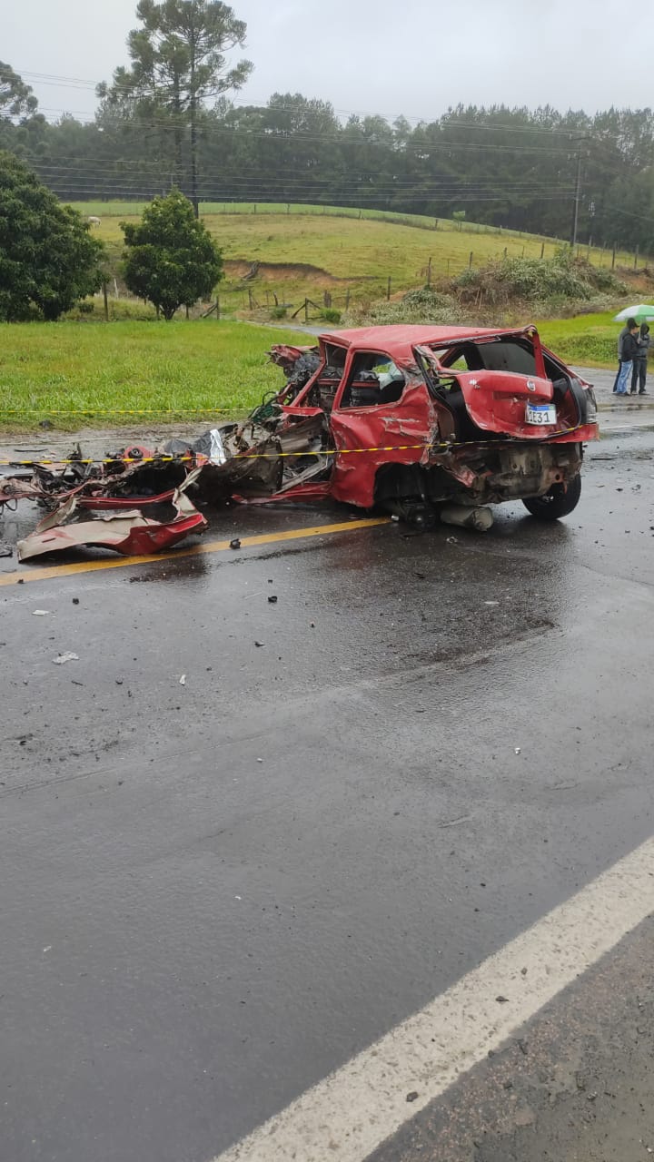 Grave acidente deixa uma vítima fatal na BR-116 em Itaiópolis