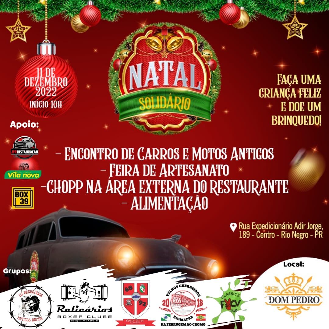 Neste domingo não perca o Natal Solidário Dom Pedro