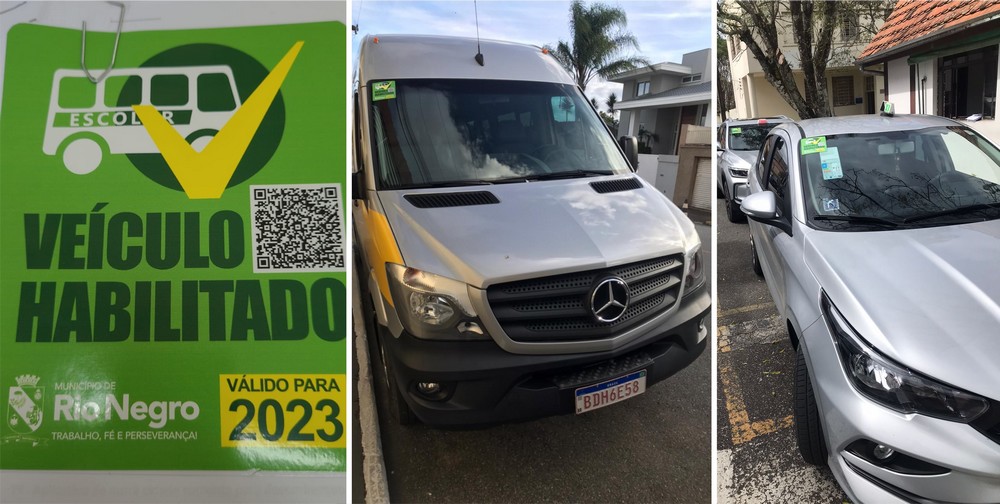 Confira os táxis e transportes escolares habilitados em Rio Negro