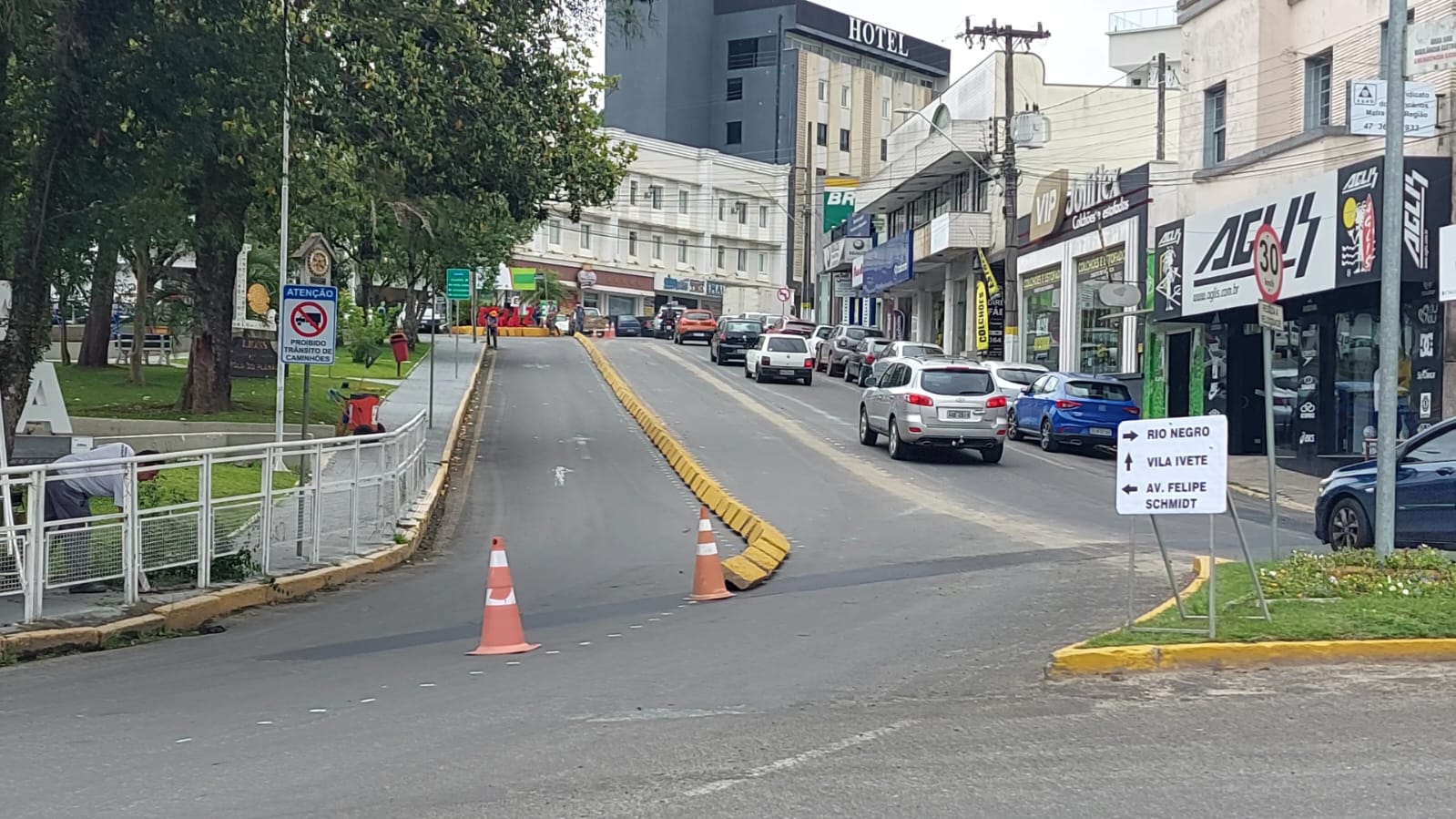 ​Trânsito na Praça Hercílio Luz passa por alteração