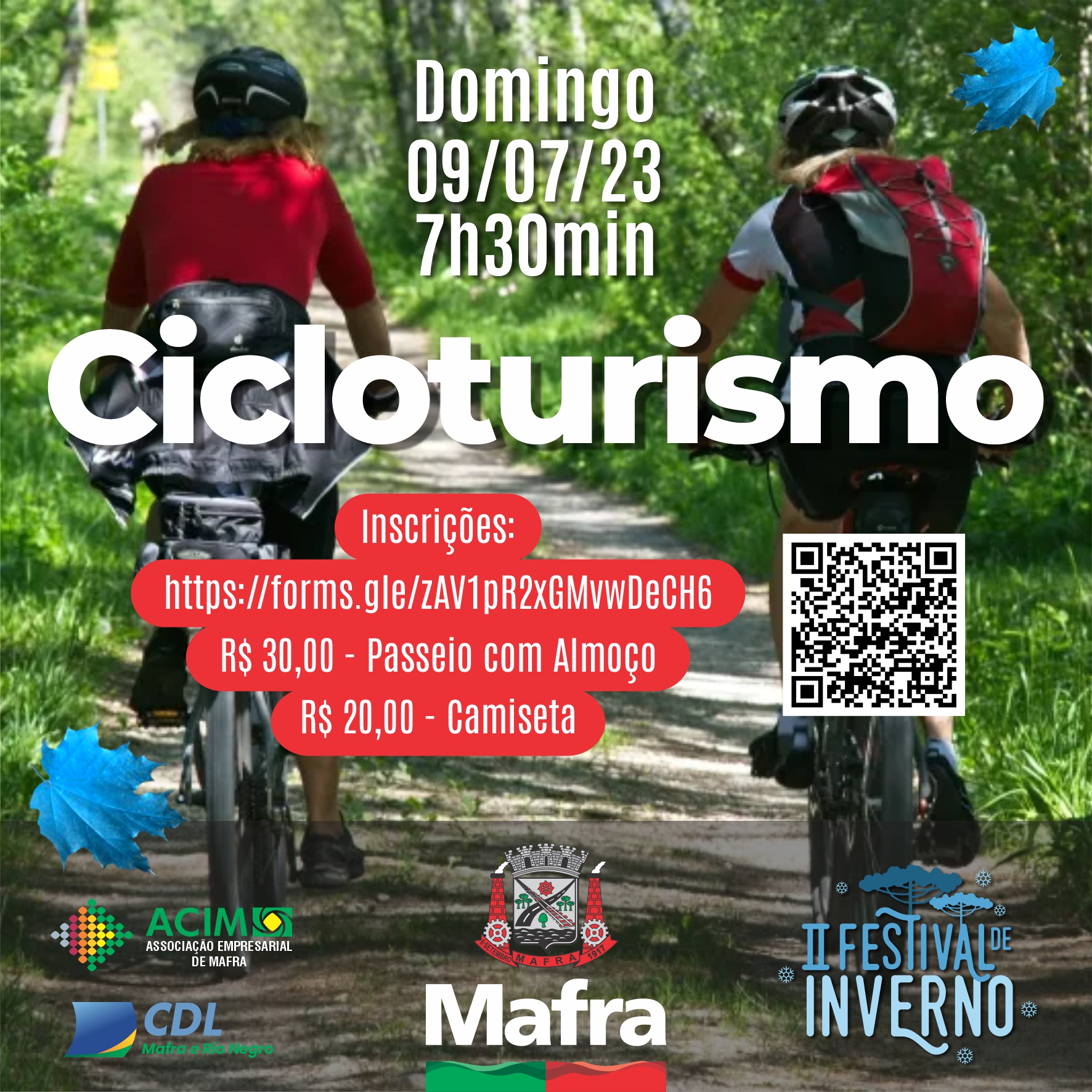 Abertas inscrições para o cicloturismo de inverno em Mafra