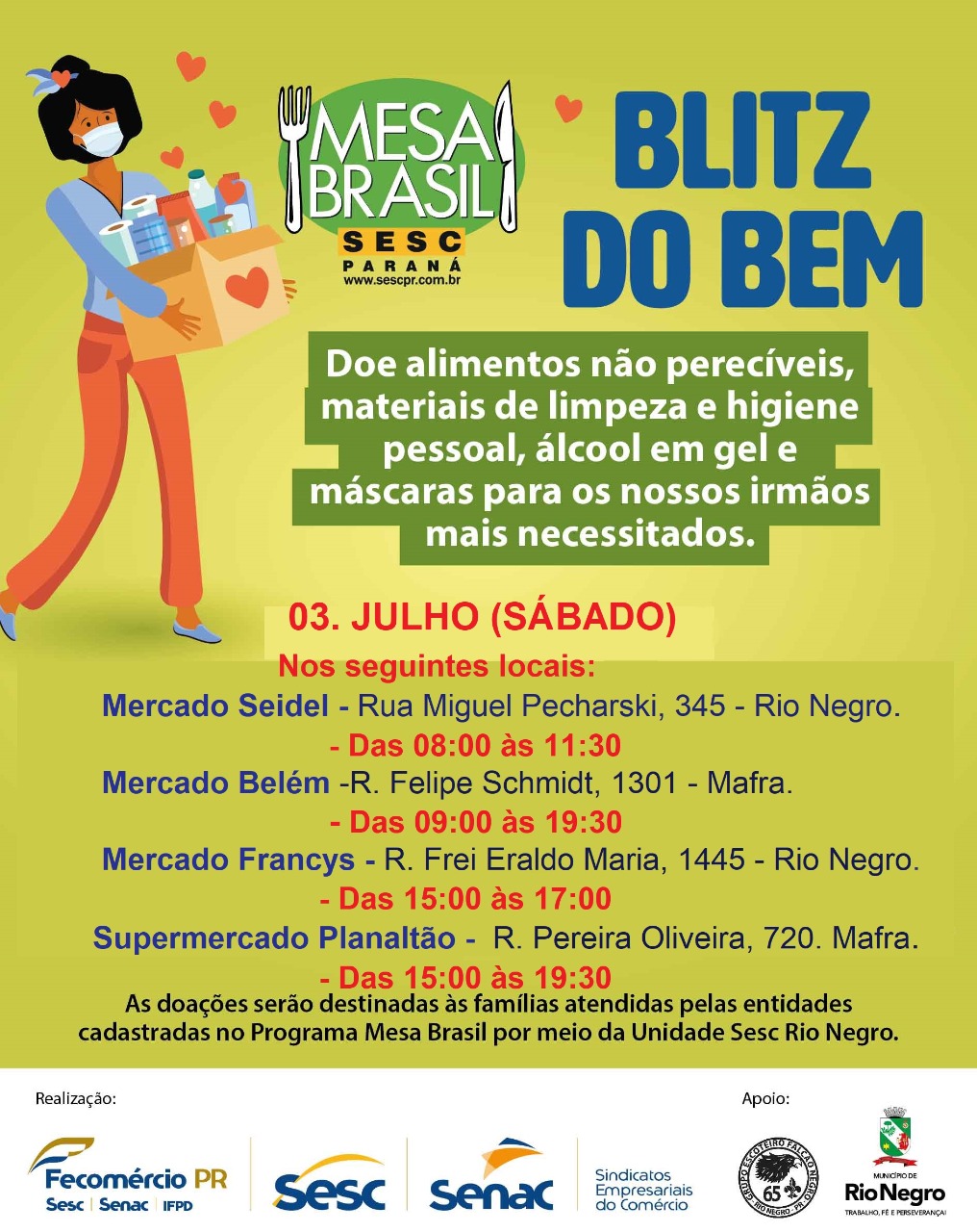 Blitz Solidária Sesc